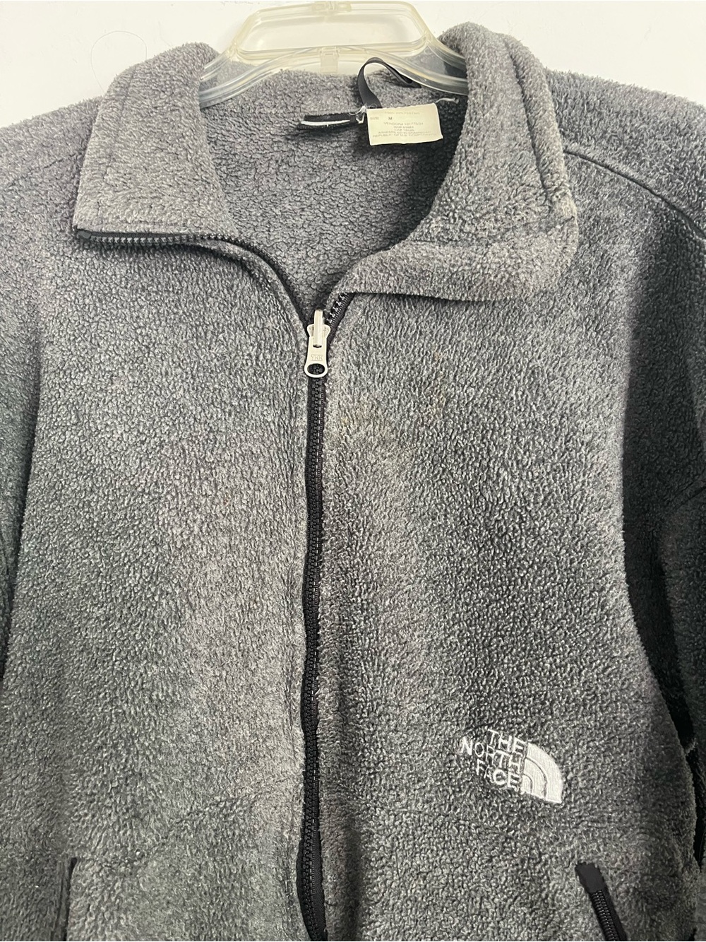 The North Face Men's Gray Zip-Up Fleece Jacket